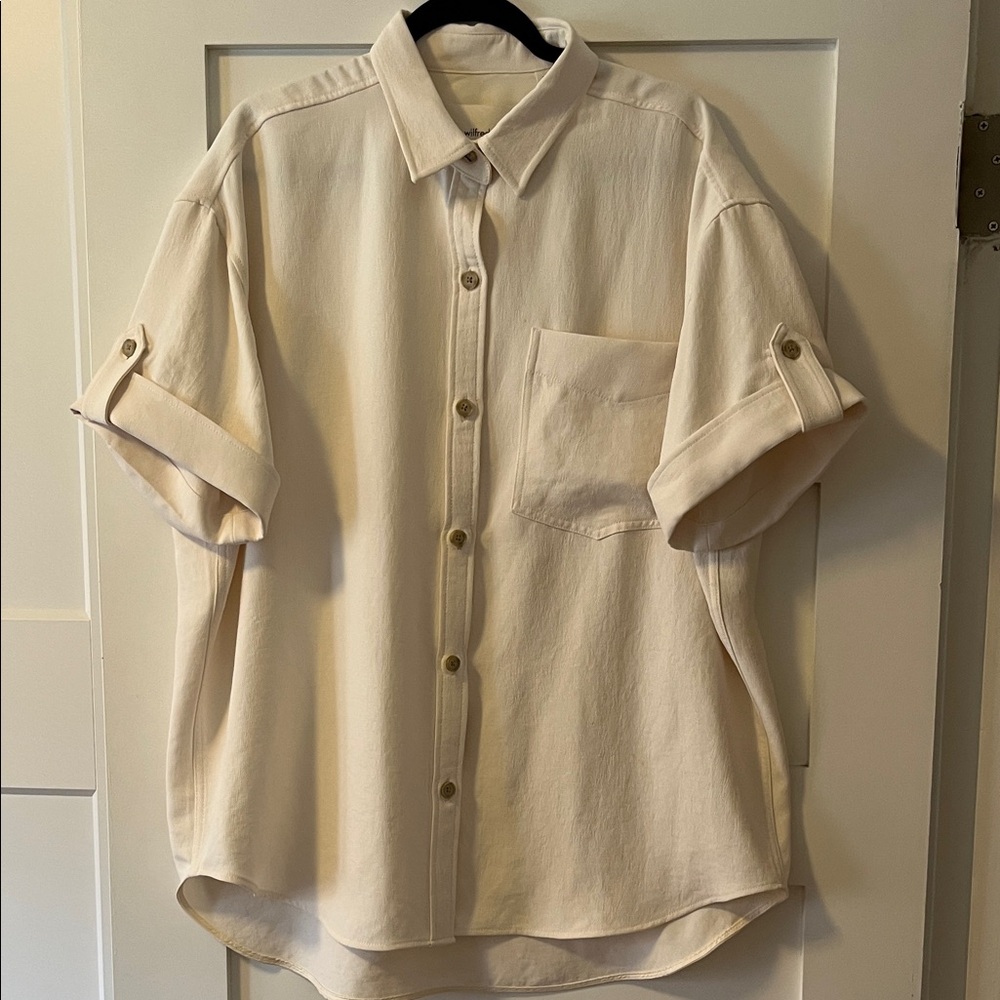 Aritzia Crepe Button Down